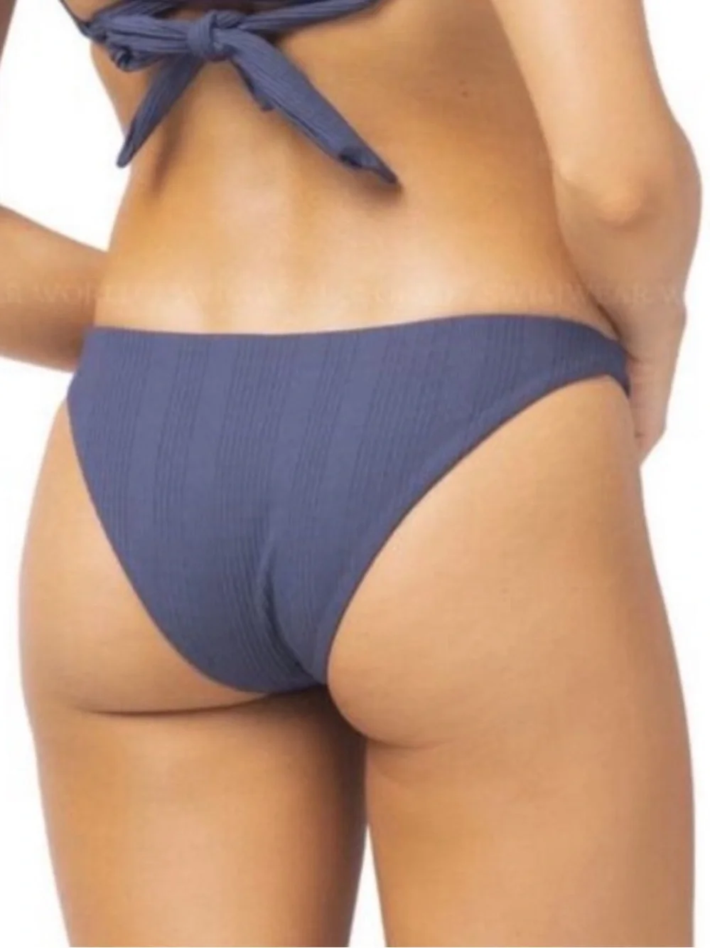 L*Space Camacho Pointelle Rib Classic Bikini Swim Bottom NWT Size S